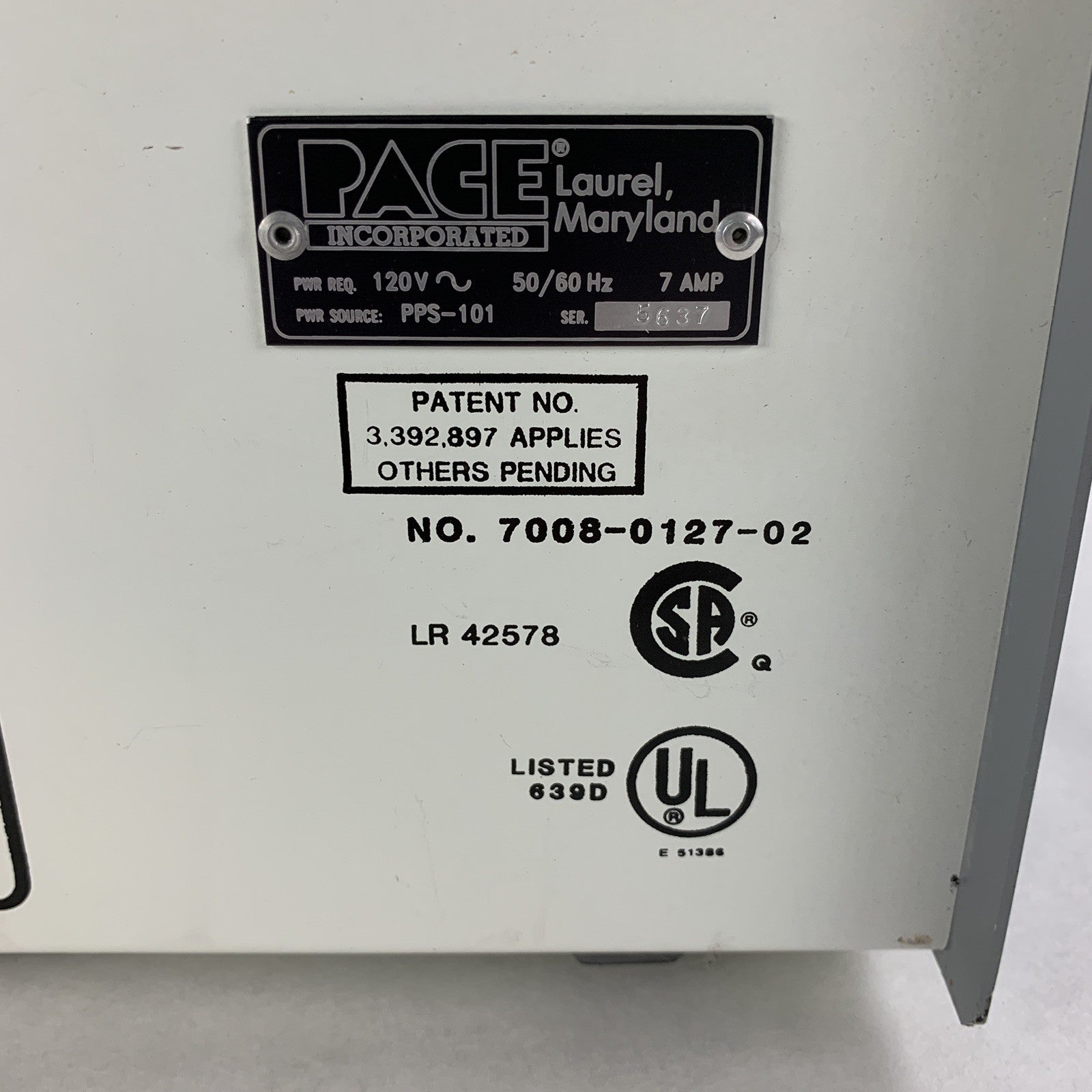 Pace Inc. 7008-0127-02 Dual Path Solder Extractor w/ Foot Pedal Power Tested