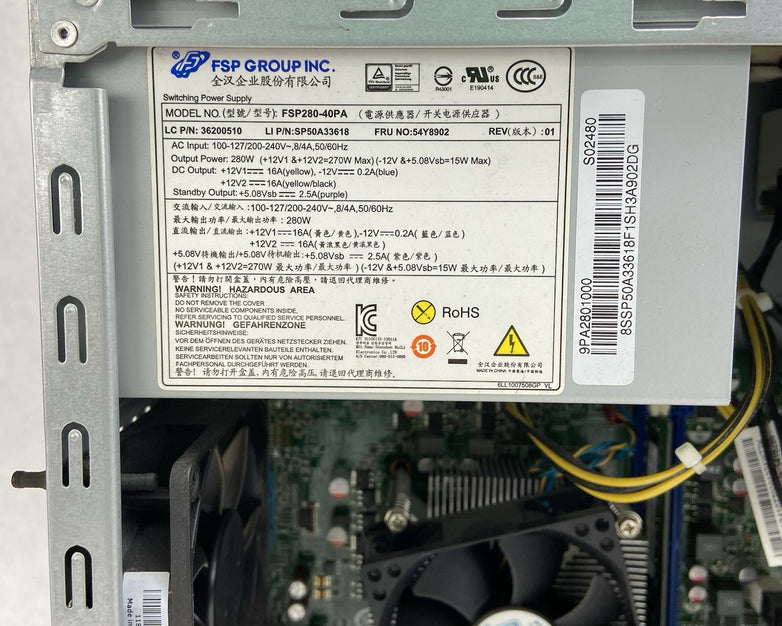 Lenovo ThinkCentre M73 MT Intel Core i5-4570 3.2GHz 4GB RAM No HDD No OS