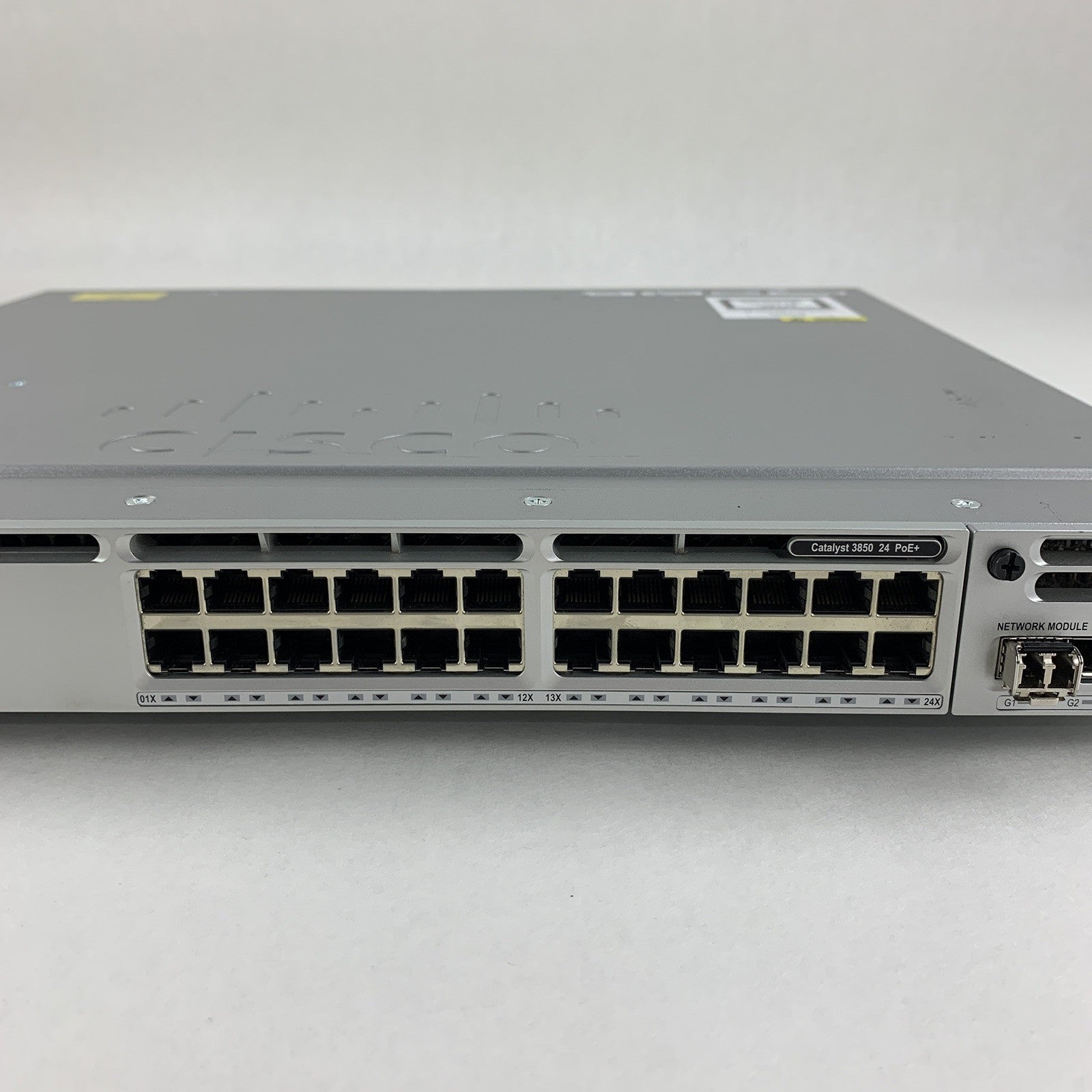 Cisco Catalyst WS-C3850-24P-S V08 24-Port Gigabit Ethernet PoE Switch Tested