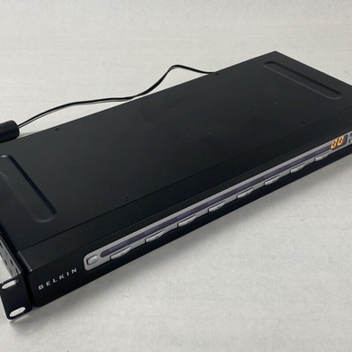 Belkin OmniView PRO3 F1DA108Z 8-Port External KVM Switch Power Tested