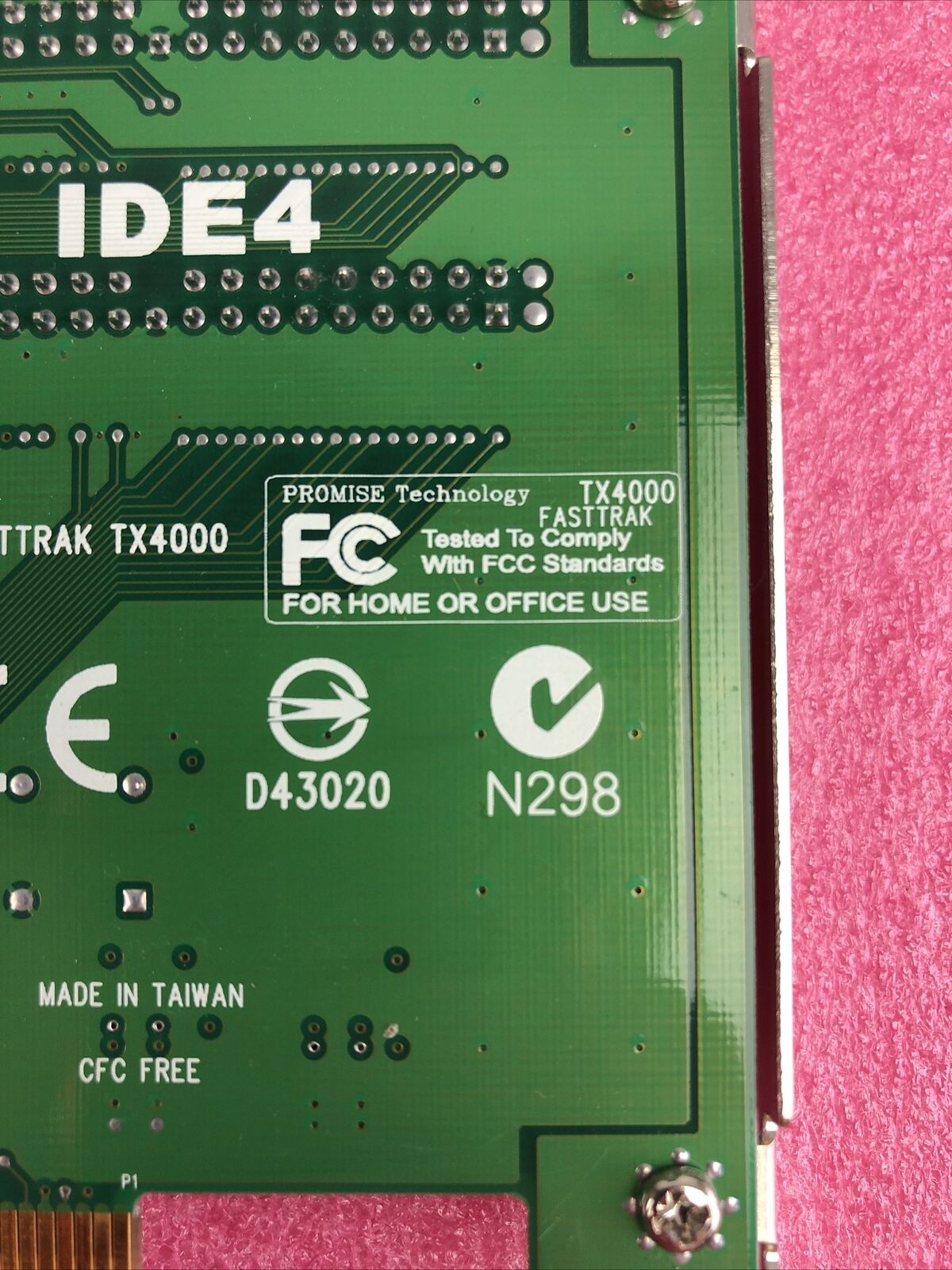 Promise Technology FastTrak TX4000 PCI IDE Local Bus Card