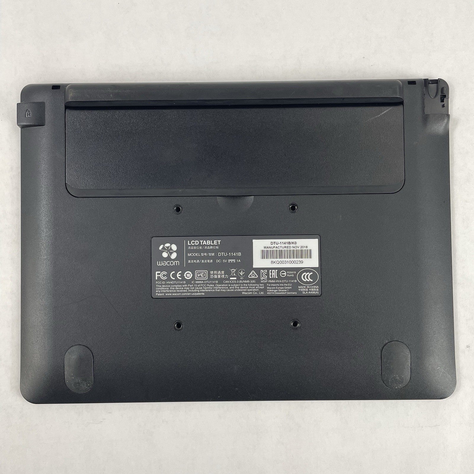 Wacom DTU-1141B 10.1" FHD Drawing Tablet - Bent/No Stylus Cable/Power Cord/READ8