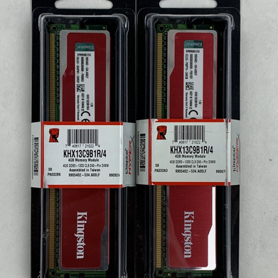 Kingston KHX13C9B1R/4 HYPERX RED 4 GB DDR3-1333MHz PC3-10600 1.5V New Lot of 2