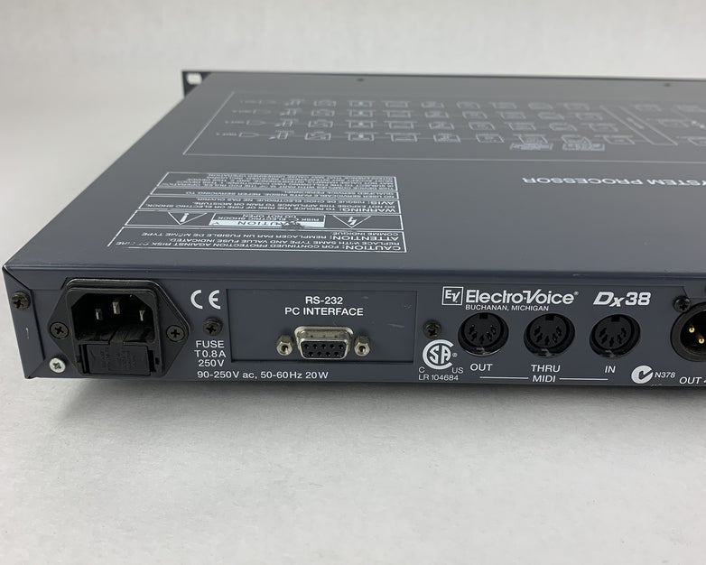Electro-Voice (EV) Dx38 Digital Sound System Processor Tested