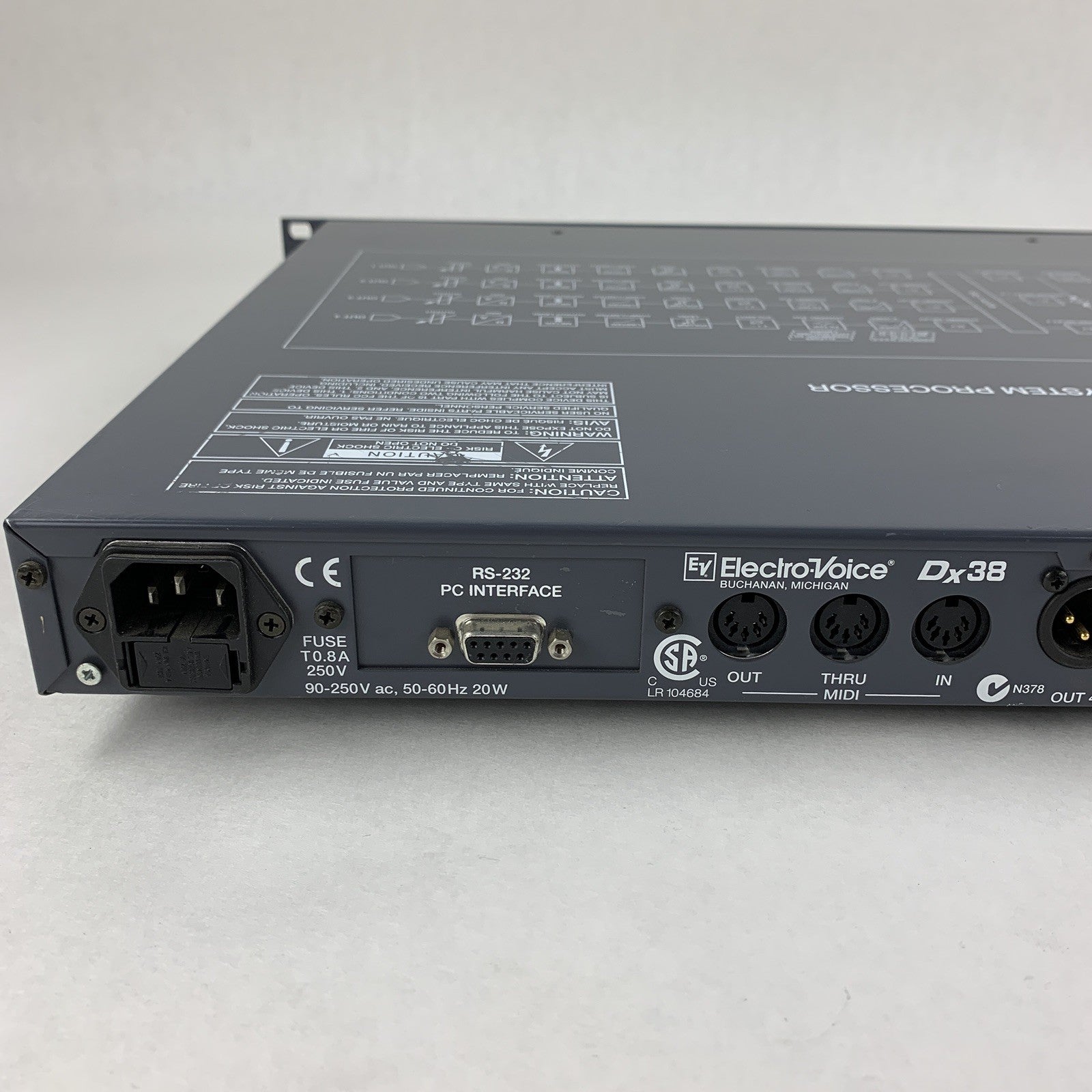 Electro-Voice (EV) Dx38 Digital Sound System Processor Tested