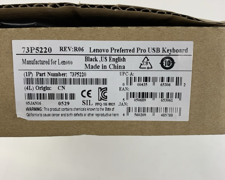 Lenovo 73P5220 SK-8825 Preferred Pro USB Keyboard  - Lot of 2