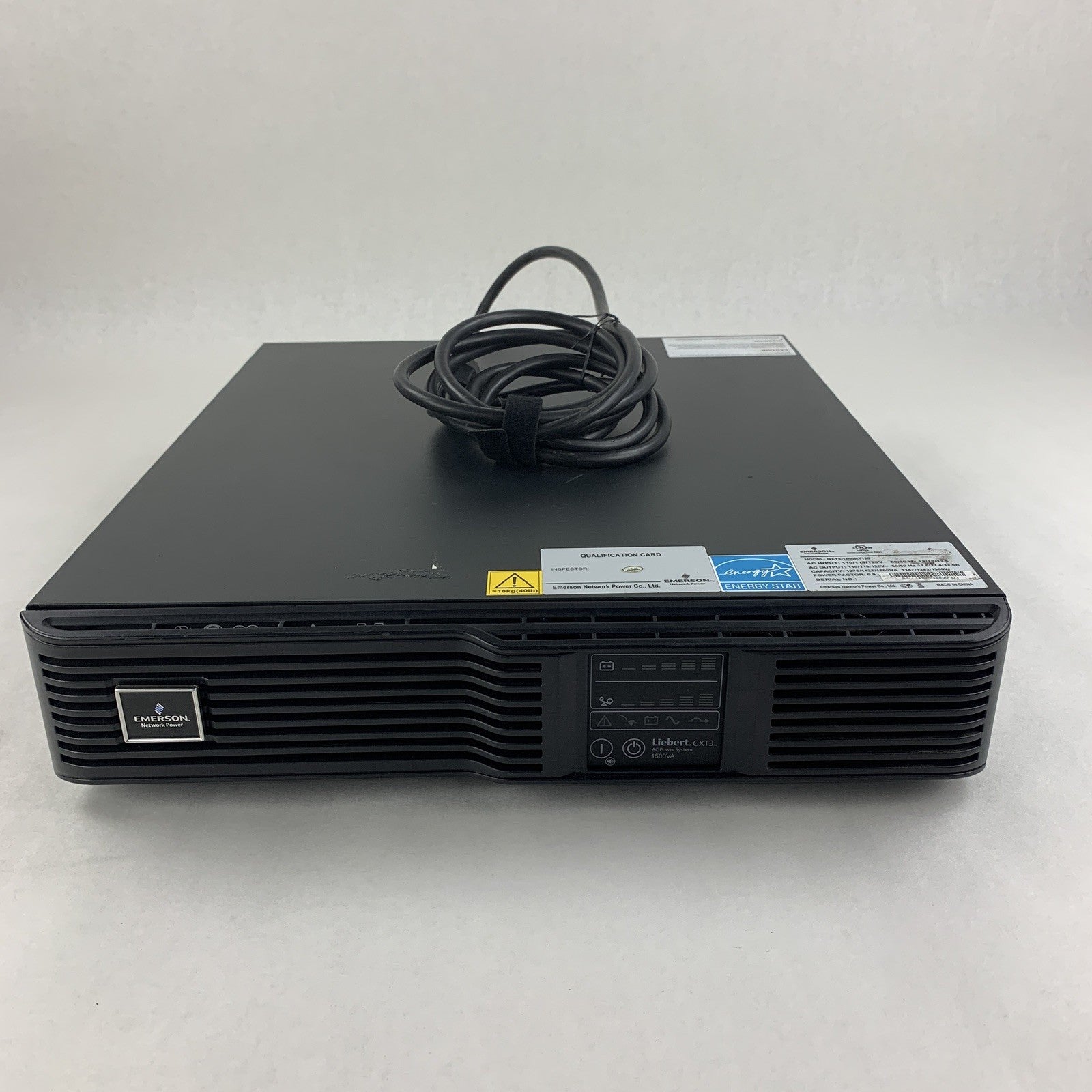 Liebert Emerson GXT3-1500RT120 UPS System Tested No Batteries No Caddy
