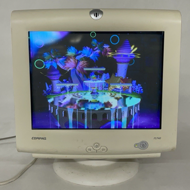 Compaq FS740 Vintage 2000 Retro Gaming 17" CRT Computer Monitor 1280x1024