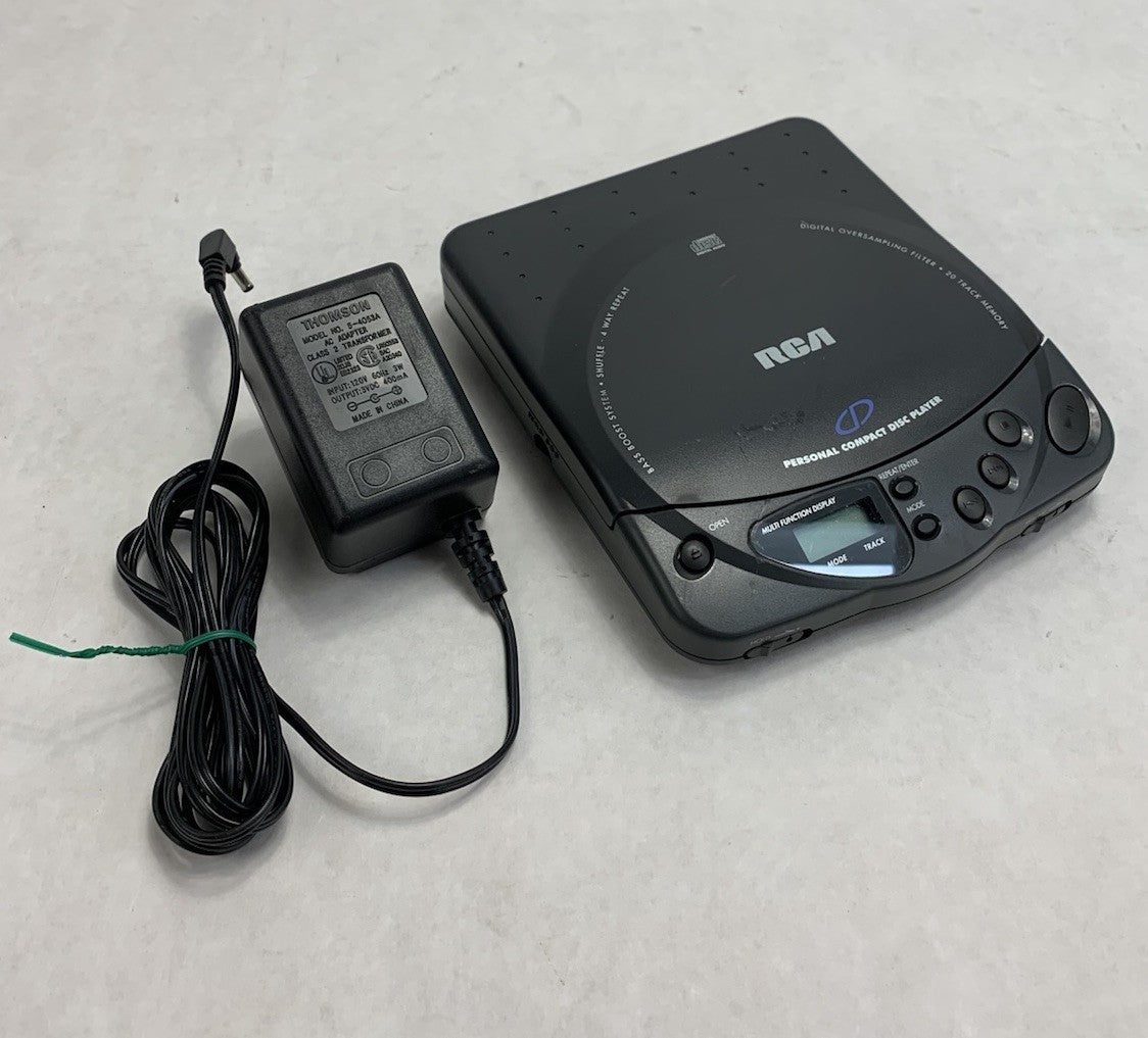 RCA RP-7913B Personal Compact Disk Player w/ AC Adapter Power Supply0