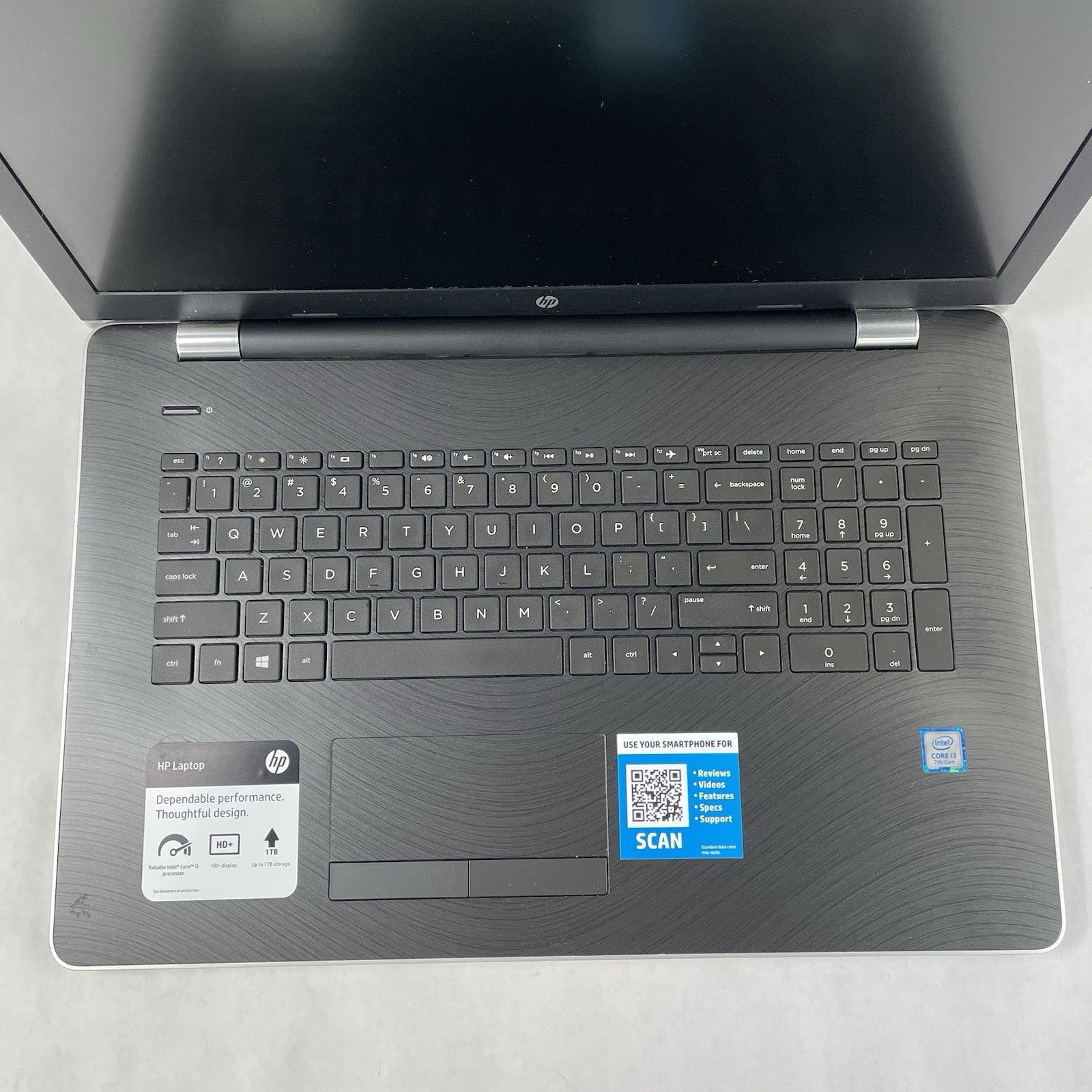 HP 17-bs061st NoteBook 17.3" i3-7100U 2.40 GHz 8 GB RAM No SSD/OS/AC2