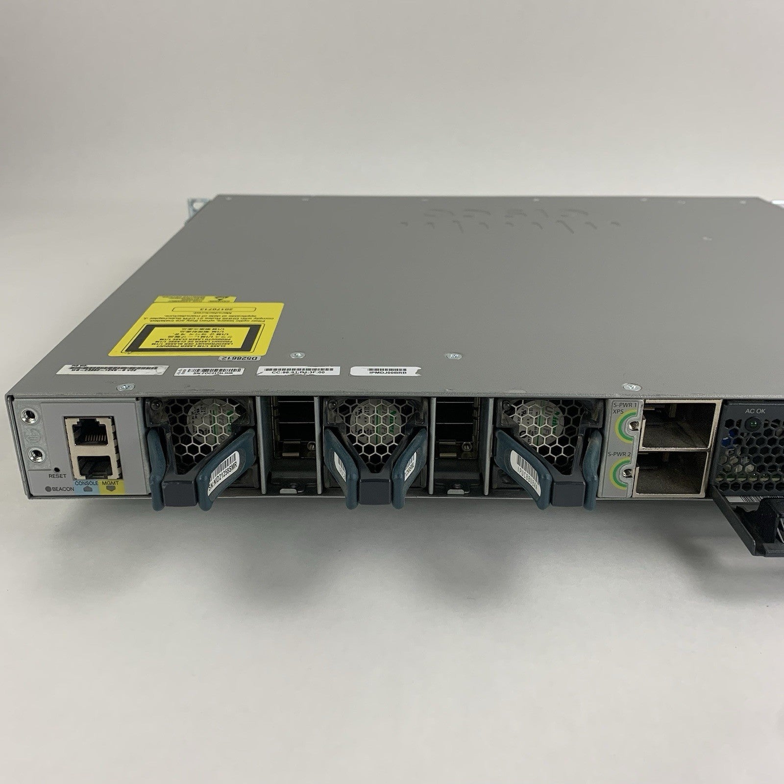 Cisco WS-C3850-12XS-S 12-Port SFP+ 10Gb 3850 Switch-No Power Cord8
