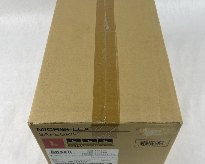 Ansell Microflex SG-375-L Exam Gloves Size L Blue - 500 Count