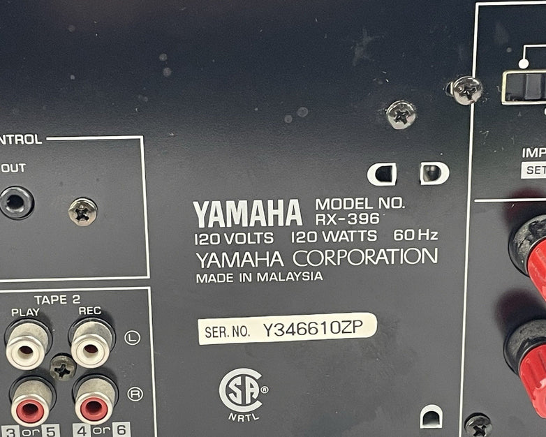 Yamaha RX-396 Natural Sound Stereo Receiver Tested