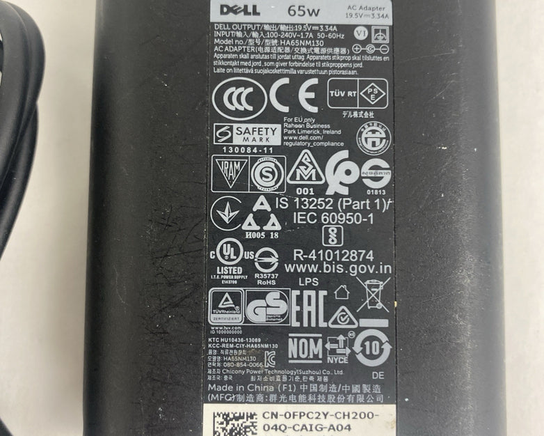 Dell HA65NM130 65W AC Adapter Mix Lot W/ LA65NM191 No Power Cord Lot of 8