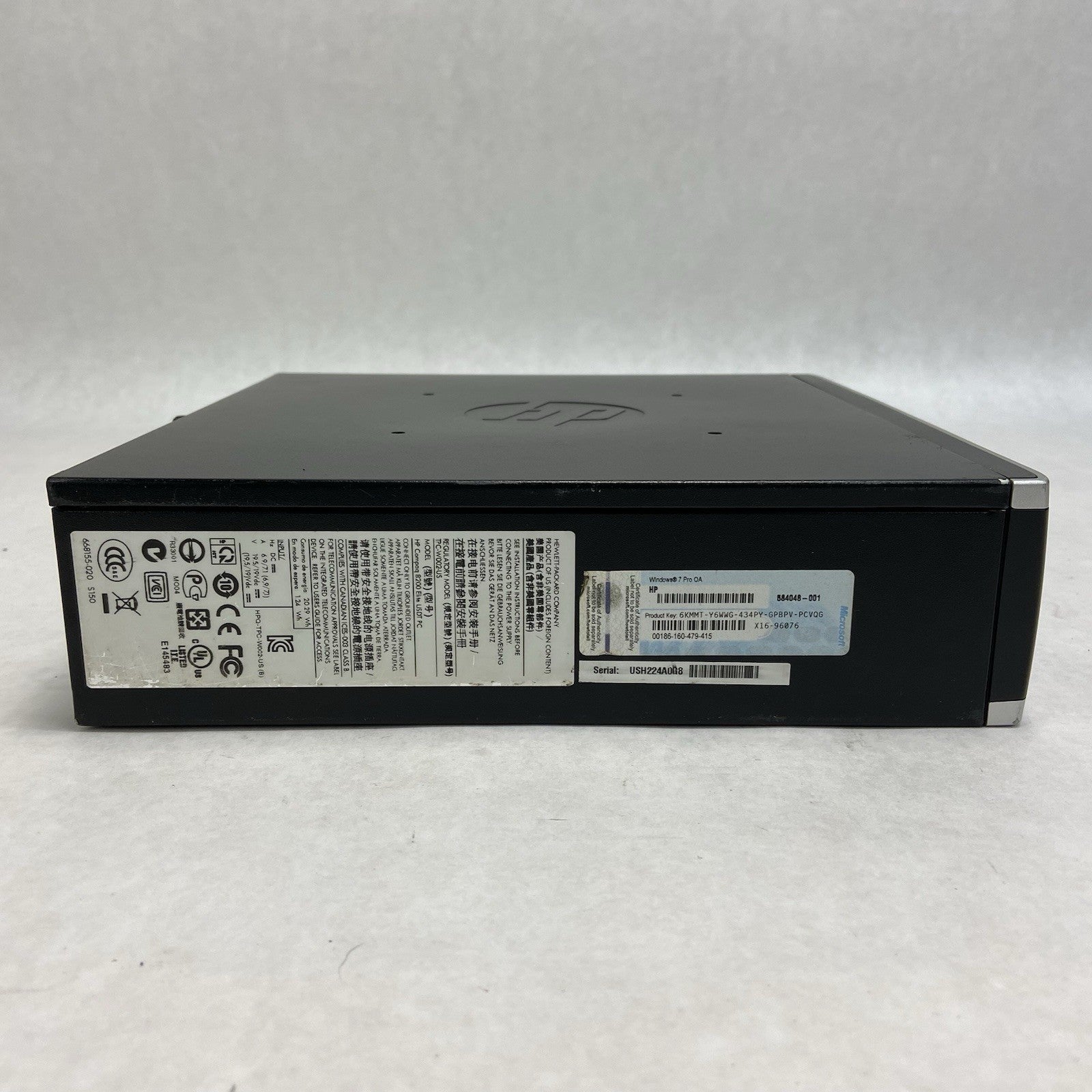 HP Compaq 8200 Elite USFF Intel Core i3-2120 3.3GHz 4GB RAM No AC/HDD/OS7