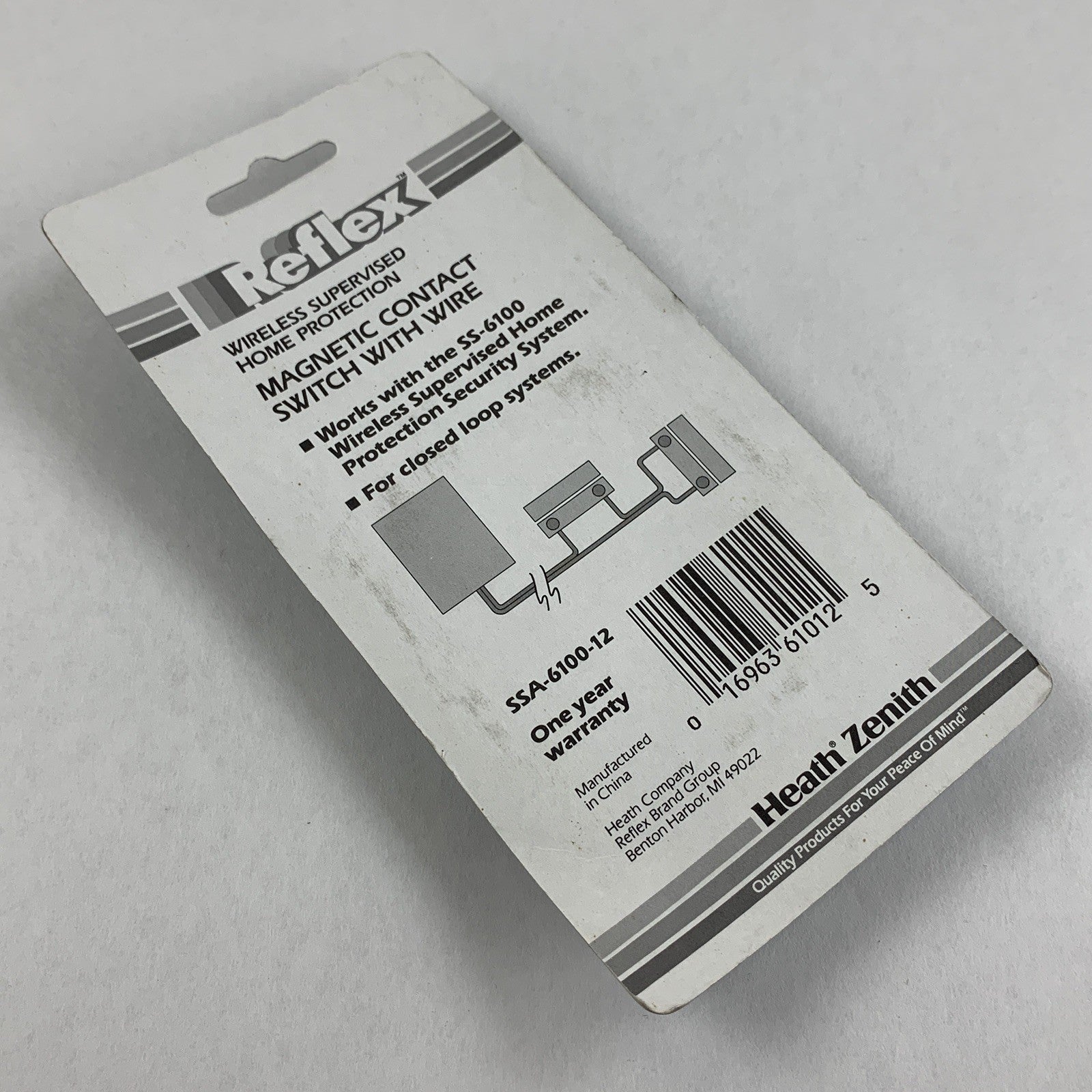 Heath Zenith SSA-6100-12 Reflex Magnetic Contact Switch With Wire for SS-6100