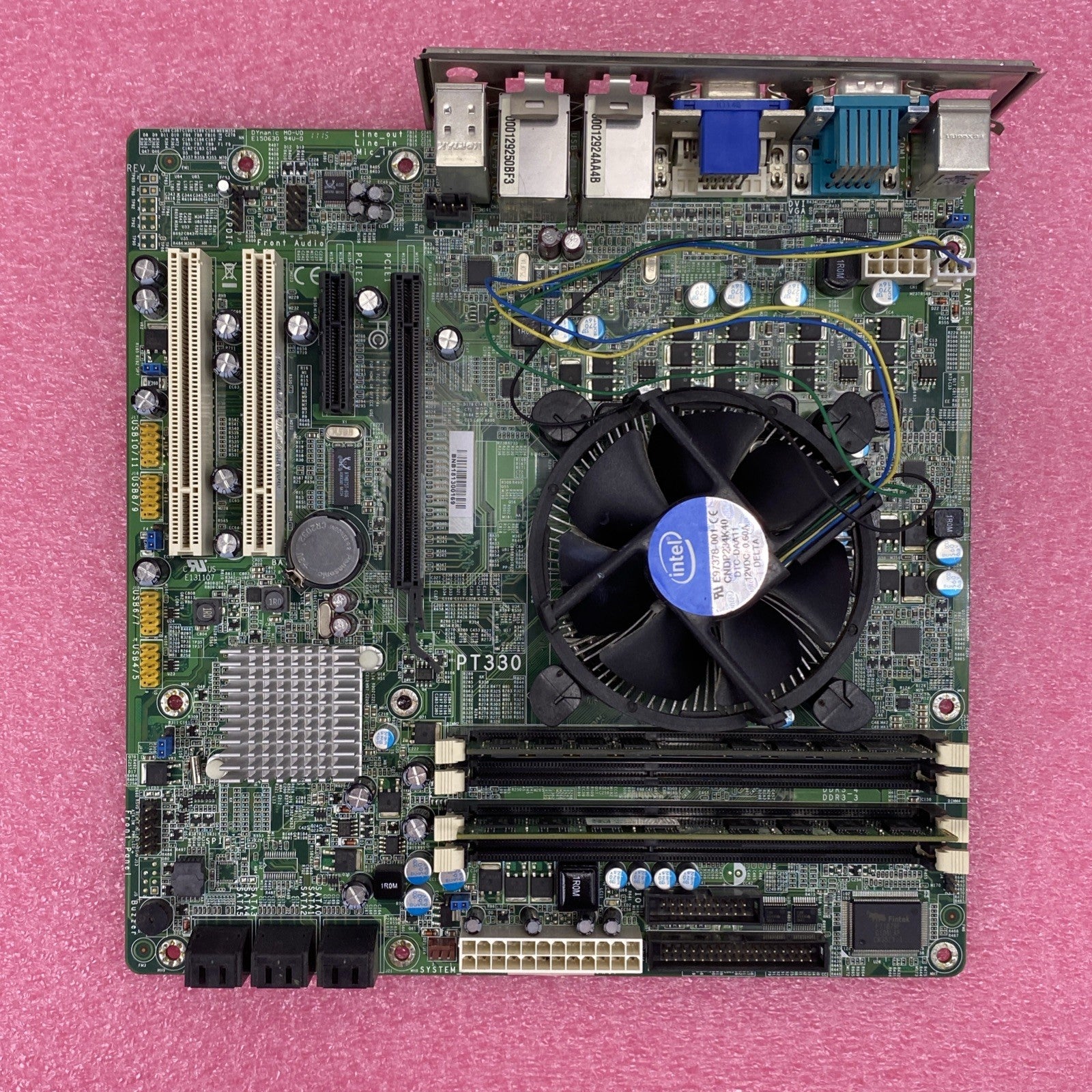 DFI PT330 Motherboard Intel Core i5-660 3.3GHz 4GB RAM w/ Shield