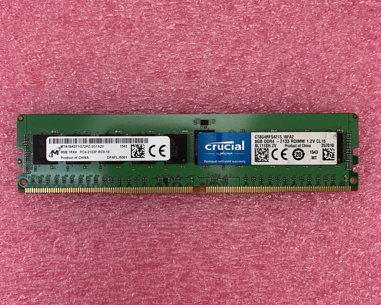 Crucial MTA18ASF1G72PZ-2G1A2II PC4-2133P-RC0-10 8GB 1Rx4 Desktop Memory RAM