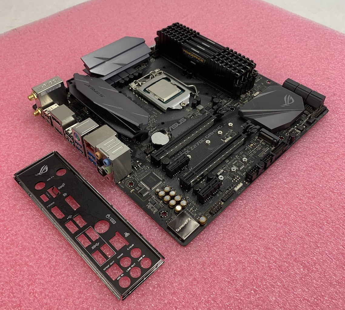 ASUS Strix Z270G Gamming Motherboard Intel Core i7-6700K 4GHz 16GB RAM w/ Shield