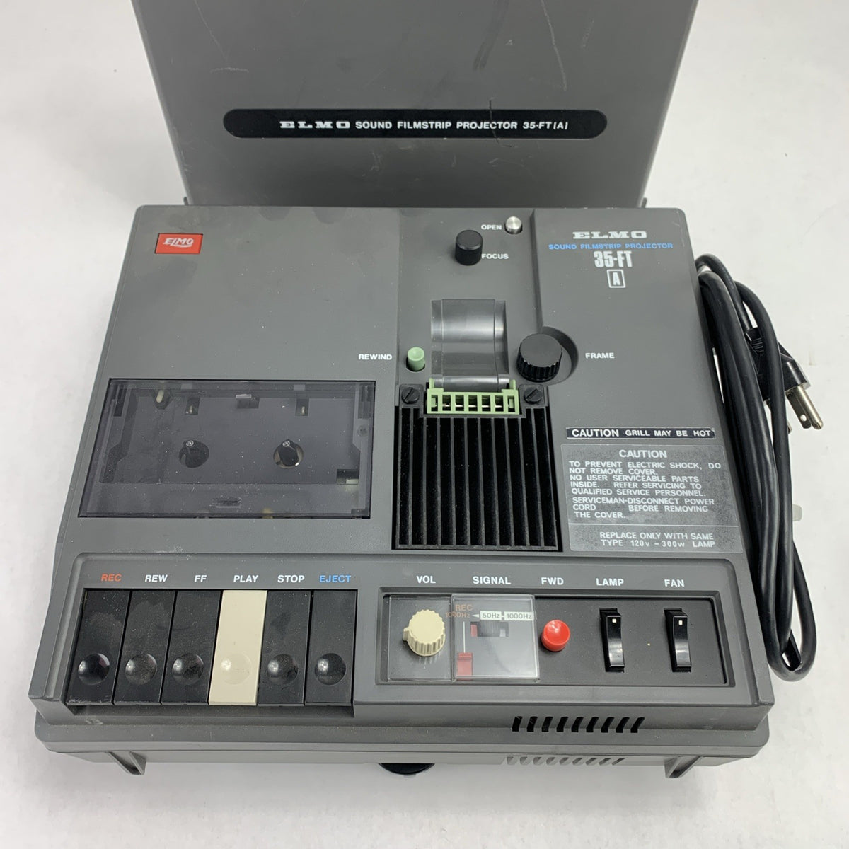 Elmo 35-FT A Sound Filmstrip Projector with Manual Dustcover Microphone - Parts2