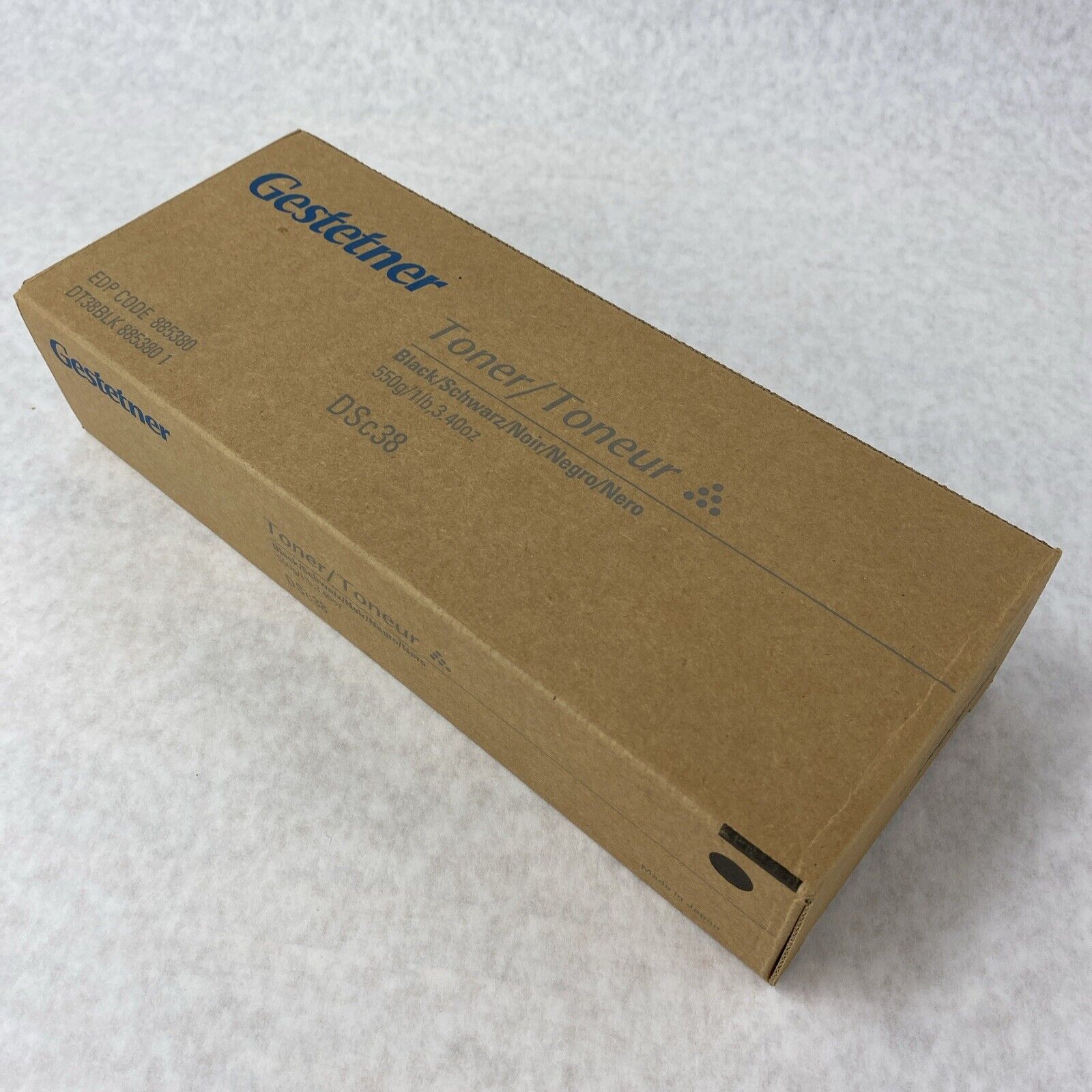 Genuine Gestetner DSc38 Black Toner 550g 885380