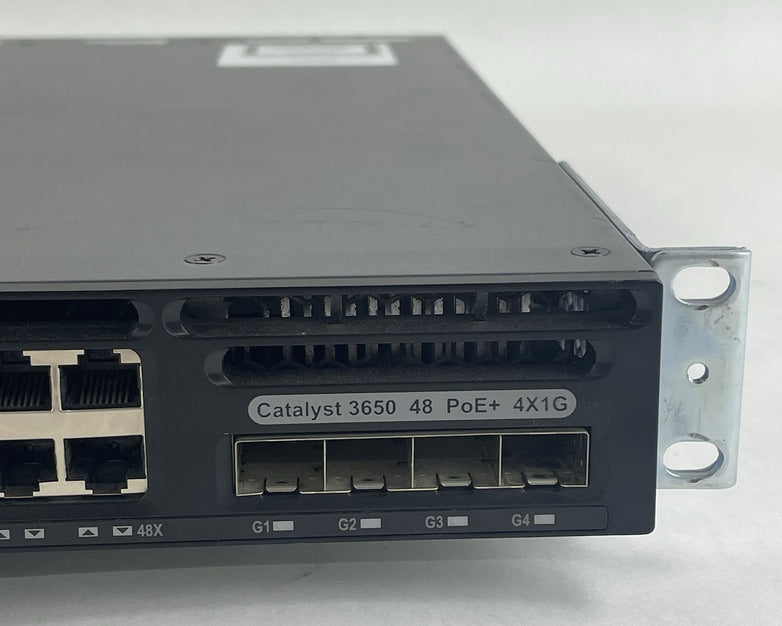 Cisco WS-C3650-48PS-S V01 Tested & Reset 2X PSU