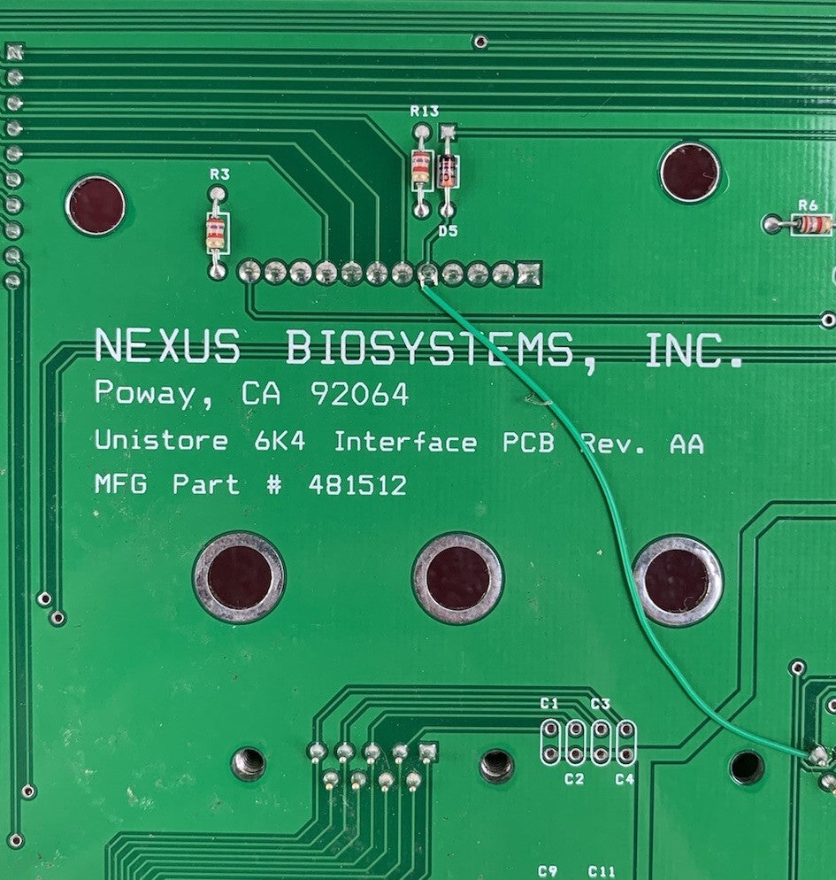 Nexus Biosystems 481512 PCB Rev. AA Circuit Board