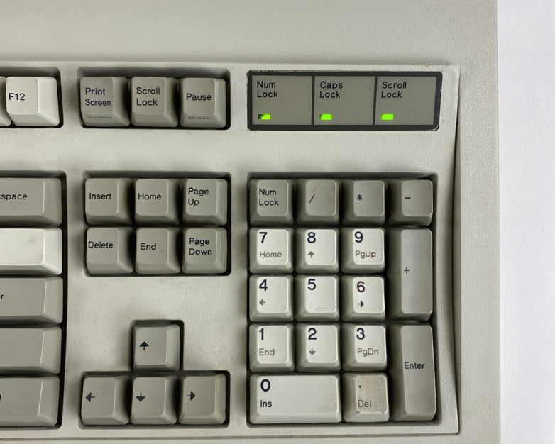 Vintage IBM 1391401 Spring Mechanical PS/2 Keyboard Model M - Parts Or Repair