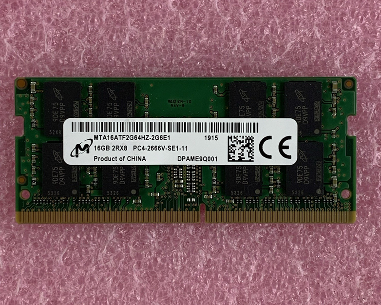 Micron MTA16ATF2G64HZ-2G6E1 16 GB DDR4-2666 SODIMM Laptop Memory Ram