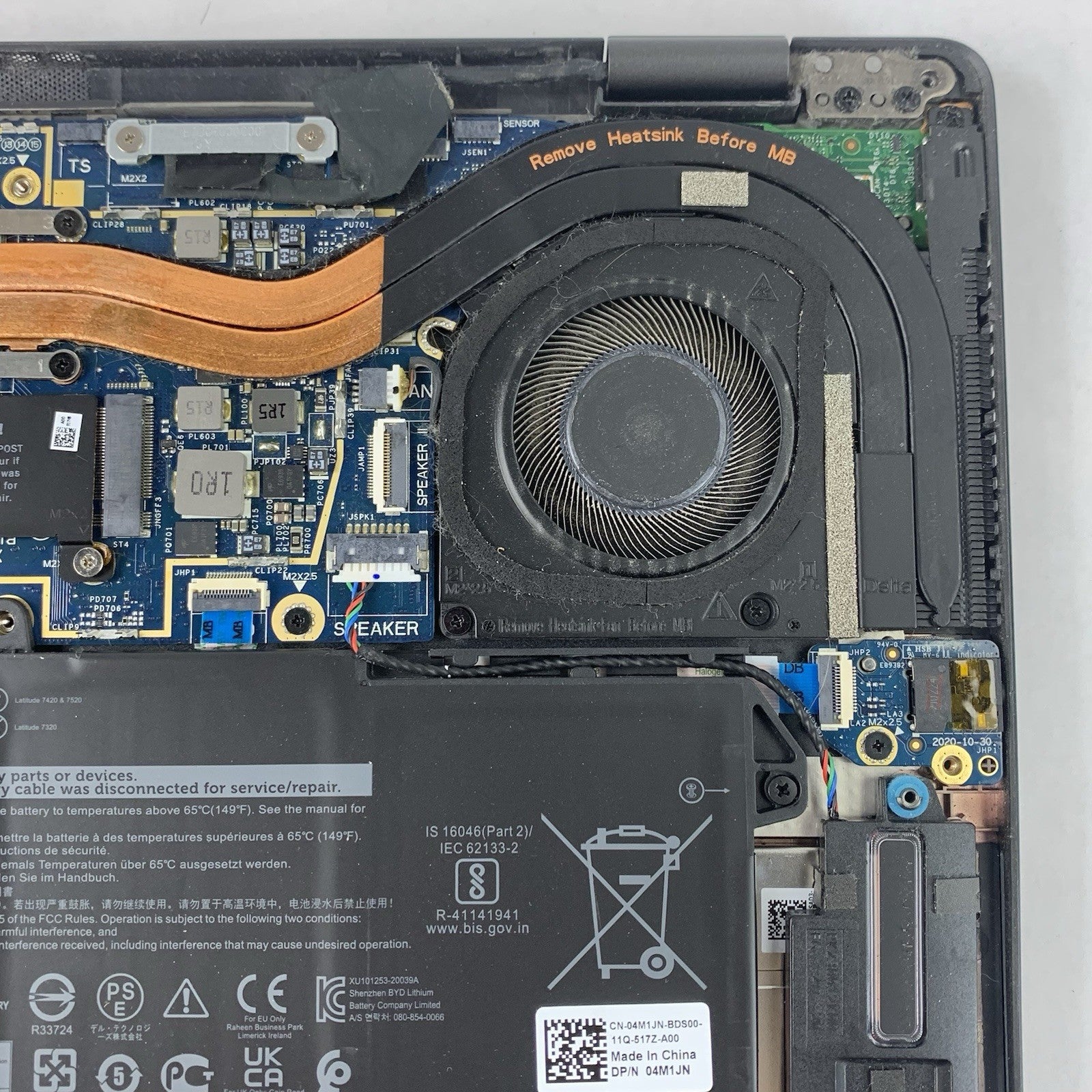Dell Latitude 7320 13.3" i7-1185G7 3.00 GHz 32 GB RAM No OS/SSD/AC Clicky Track13