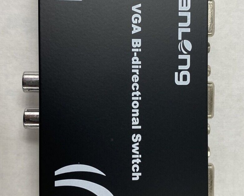 Lot of 2 Panlong 2 Port VGA Switch 2x1 VGA Switch 1920x1440