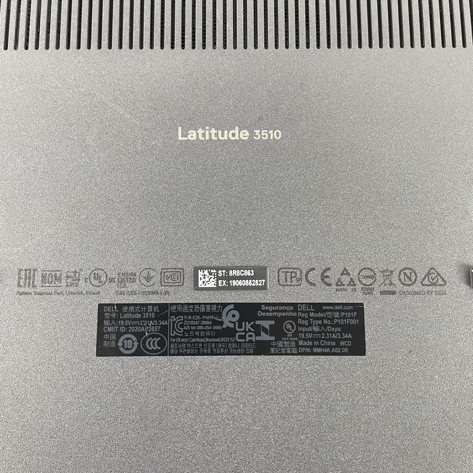 Dell Latitude 3510 15.6" i5-10210U 1.60 GHz 8 GB RAM No SSD/OS/AC - Scratched15