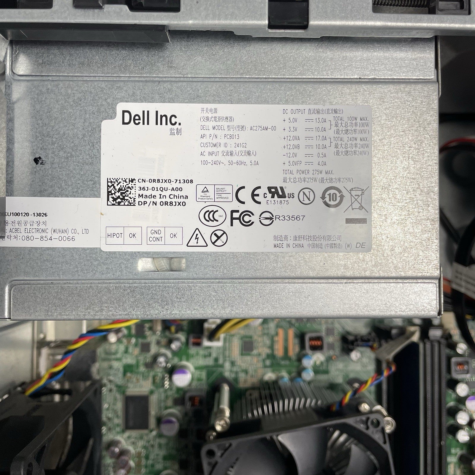 Dell Optiplex 7010 MT Intel Core i7-3770 3.40 GHz 4 GB Ram No HDD No OS