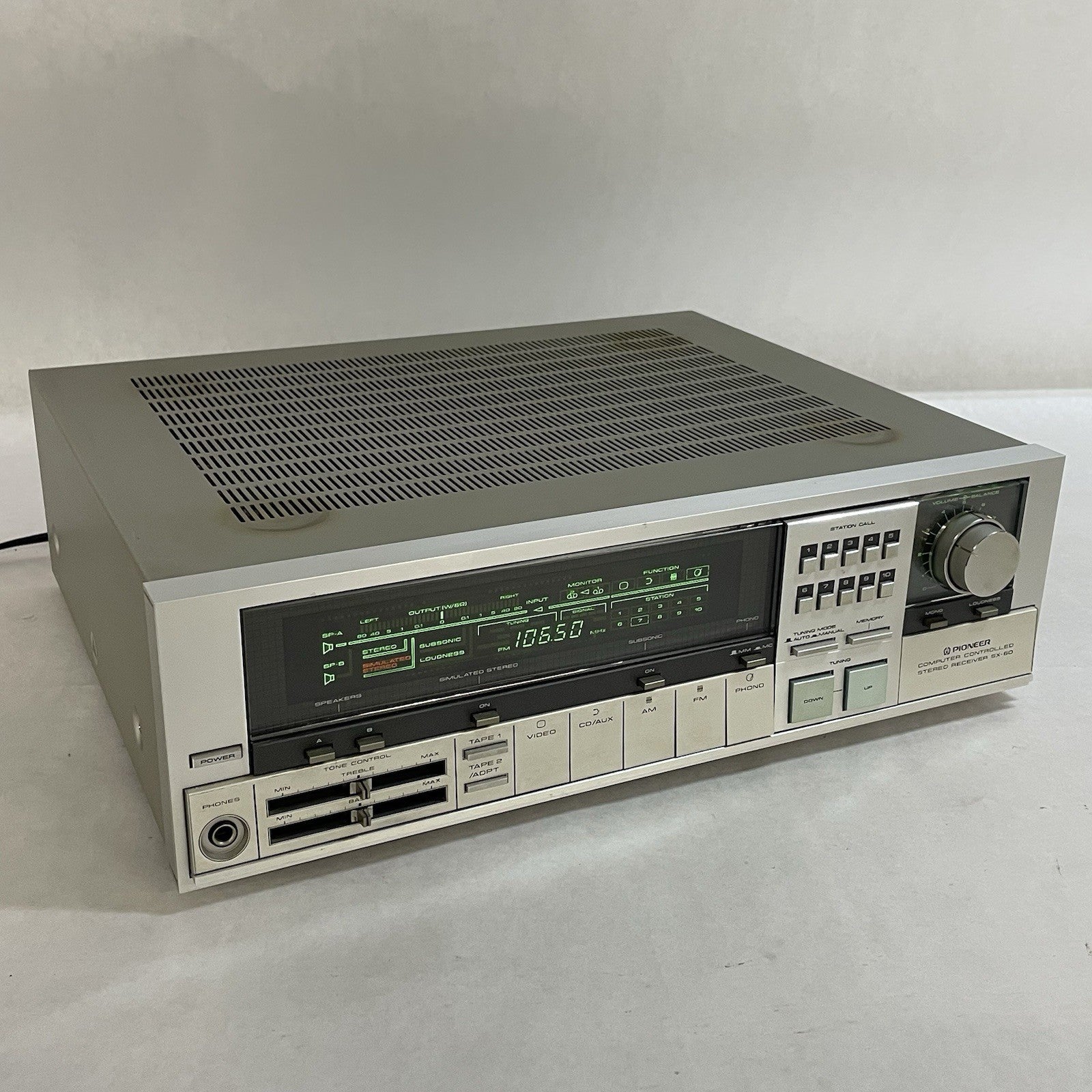 Pioneer SX-60 AV Receiver Amplifier  Tested0