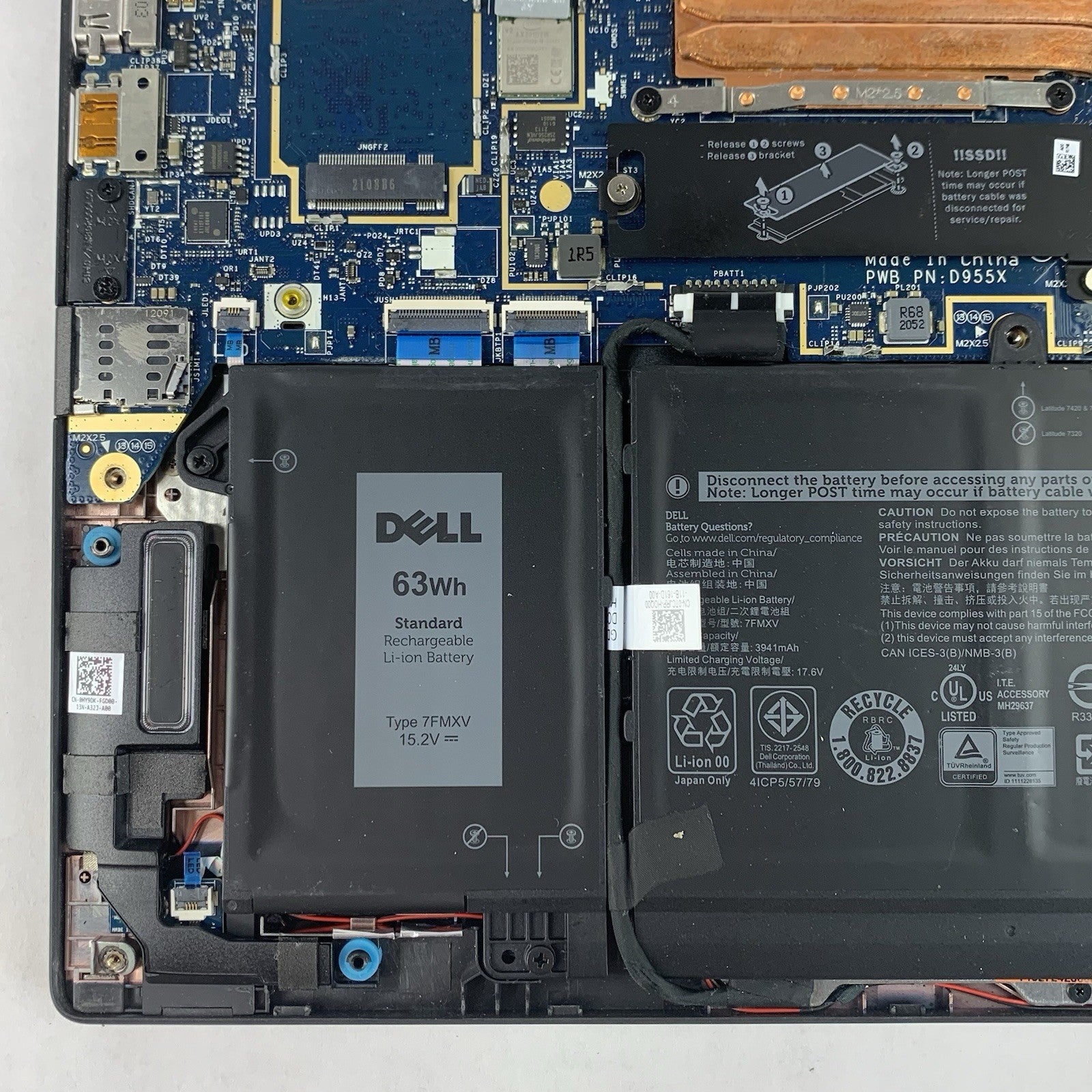 Dell Latitude 7320 13.3" i7-1185G7 3.00 GHz 32 GB RAM No OS/SSD/AC Clicky Track15
