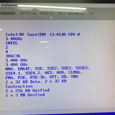 Lenovo ThinkCentre E93z AIO Intel Core i3-4130 3.40GHz 8GB RAM No Stand HDD OS