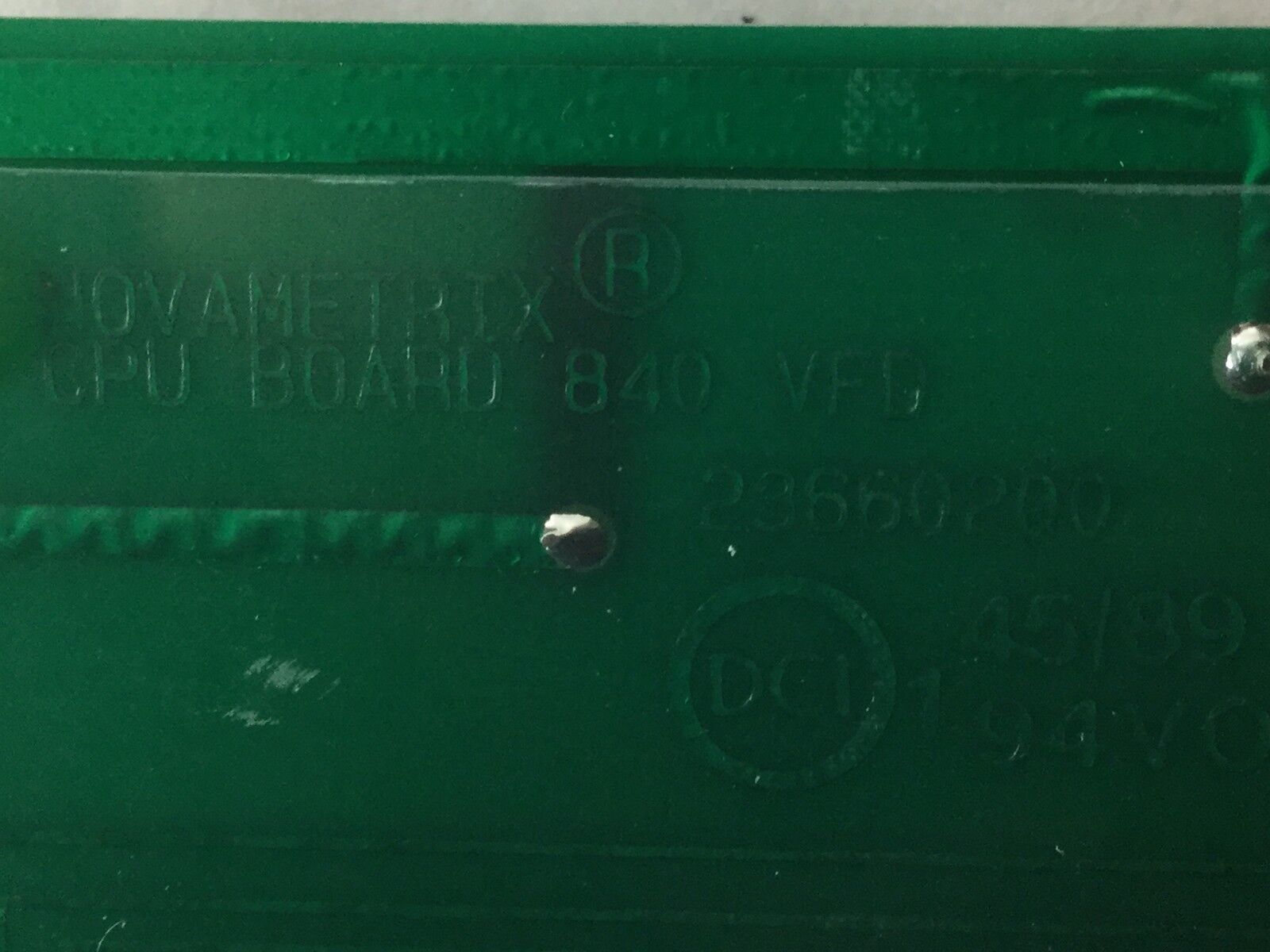 Novametrix CPU Board 840 VFD, 23660200