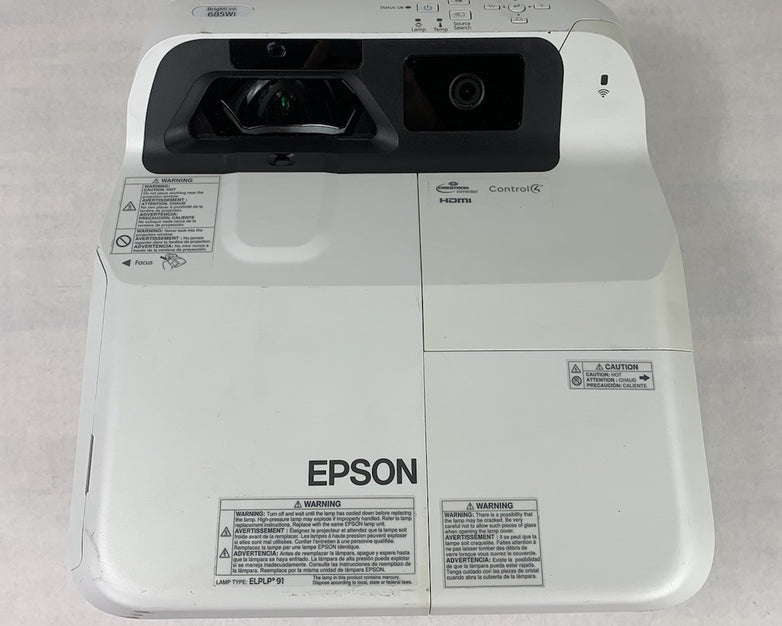 Epson H741A BrightLink 685Wi LCD Projector 2402 Lamp Hours