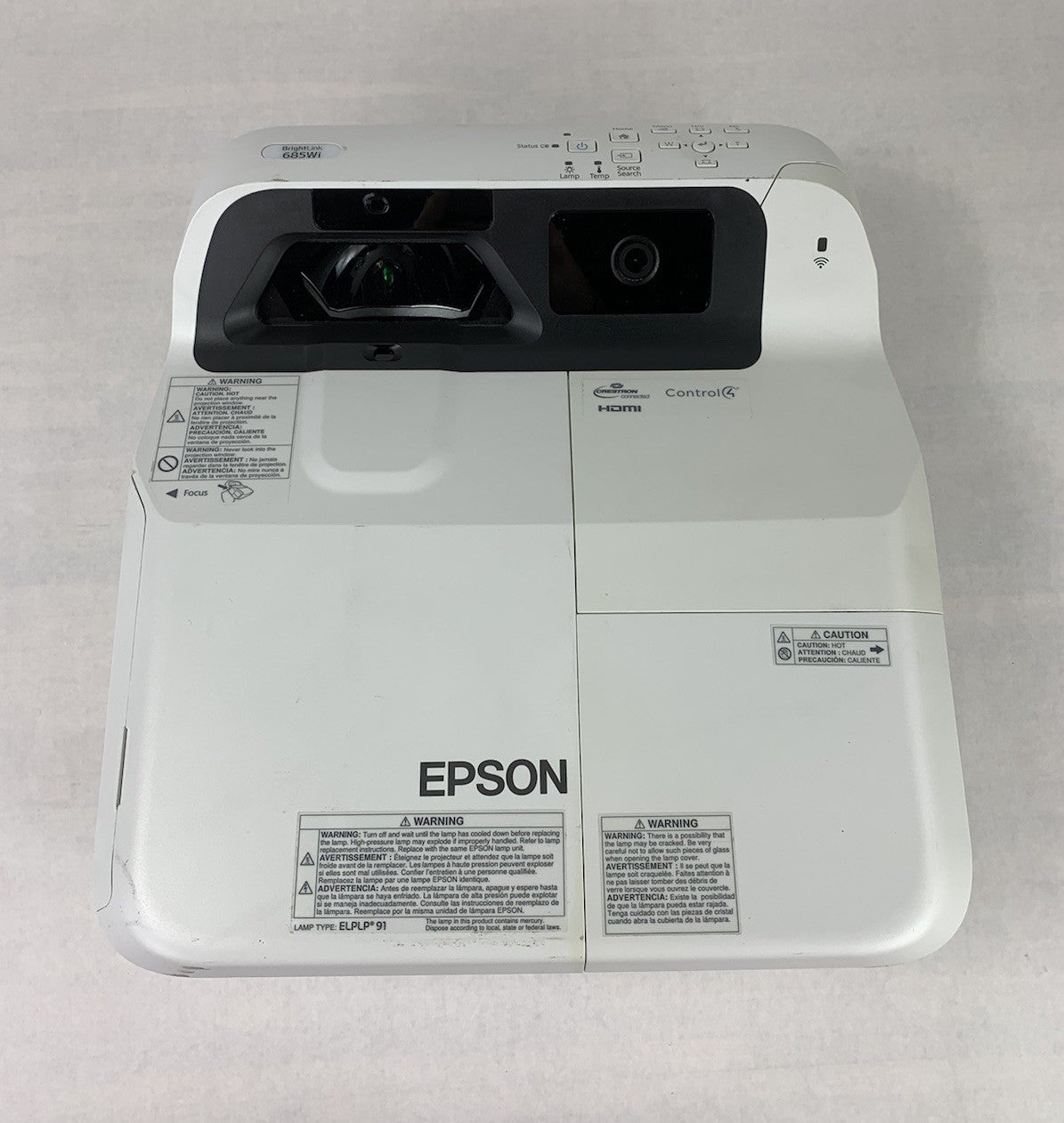 Epson H741A BrightLink 685Wi LCD Projector 2402 Lamp Hours