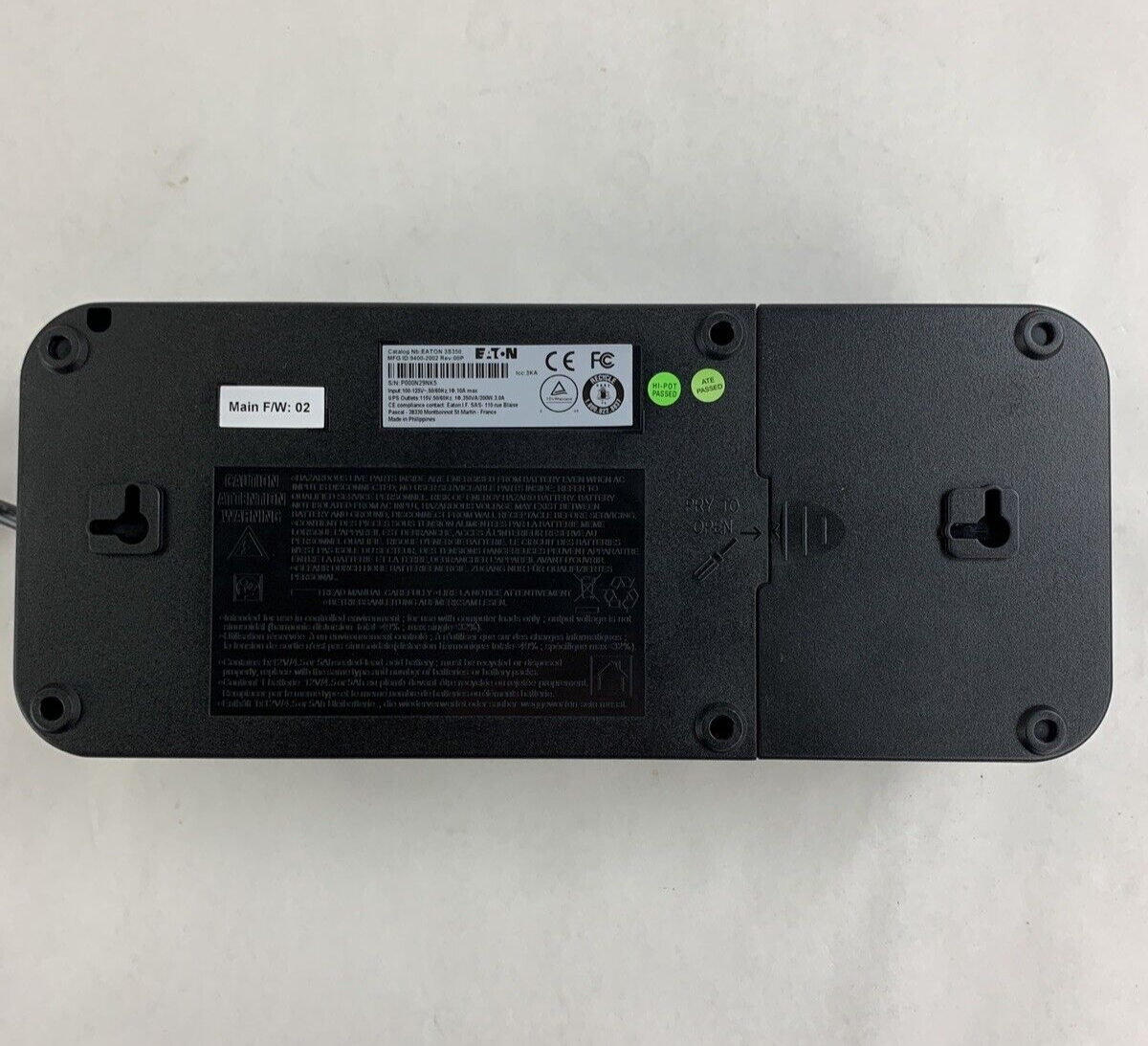 Box Opened Eaton 3S 350va / 200w  Battery Backup Surge Protection 3S350 Tested