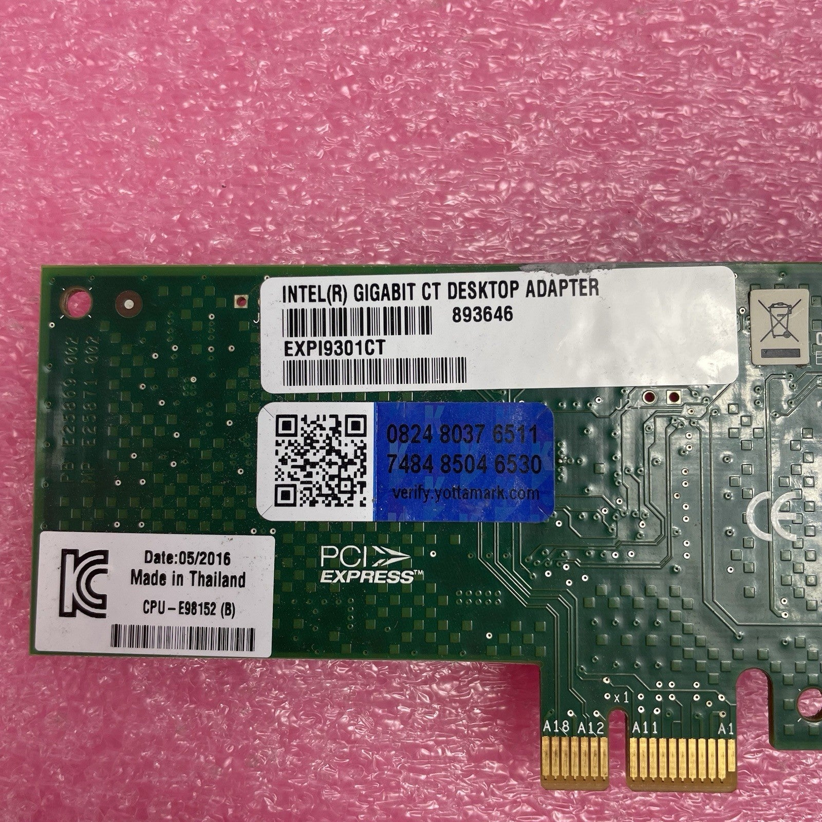 INTEL EXPI9301CT Gigabit CT Desktop Adapter