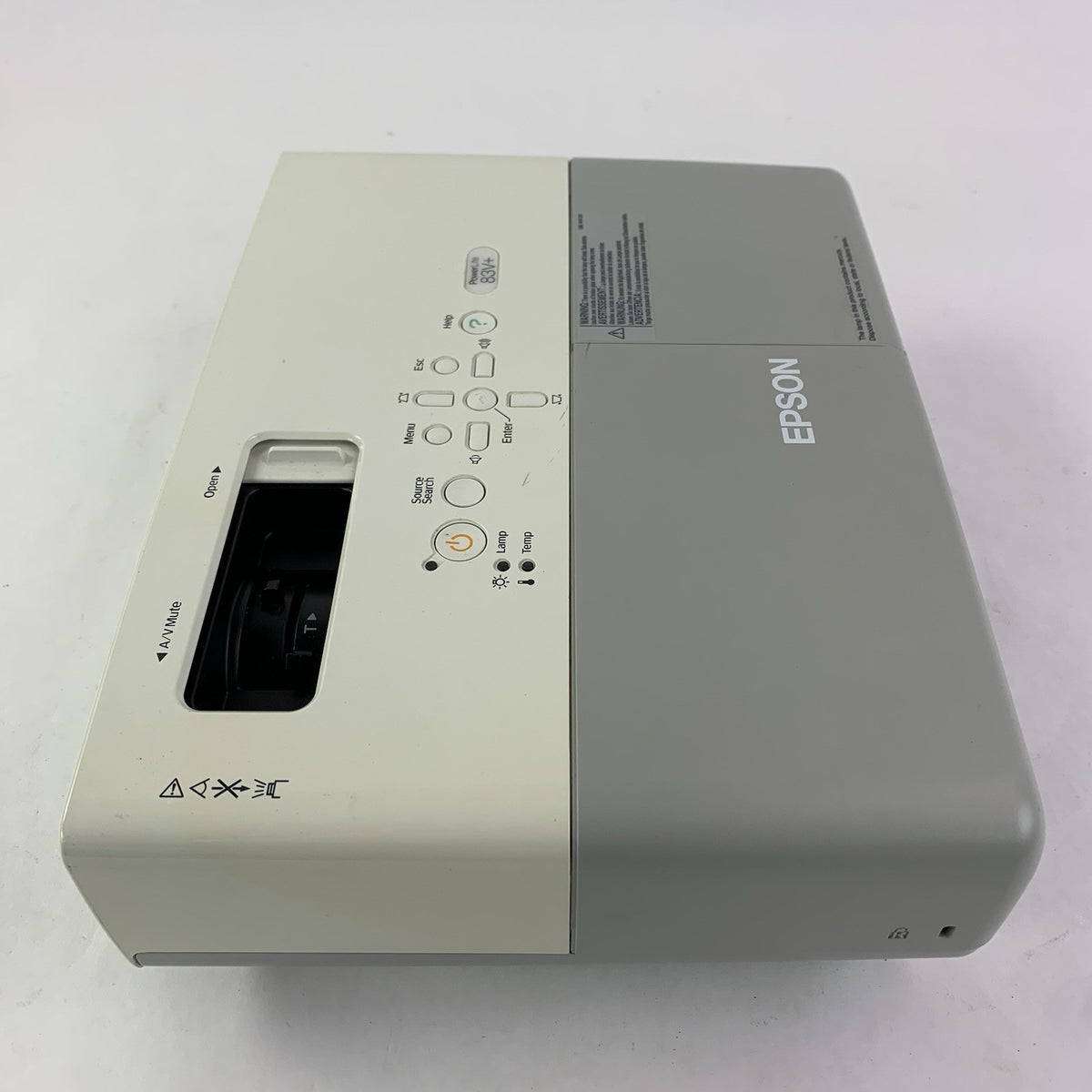 Epson H371A PowerLite 83+ LCD Projector - Tested No Remote 0 Lamp Hours6