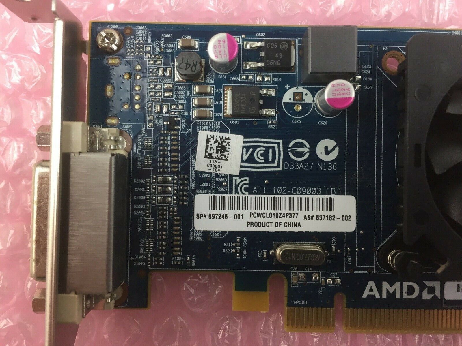 Dell AMD Radeon ATI-102-C09003 (B) 512MB PCI Express Video Card Low Profile
