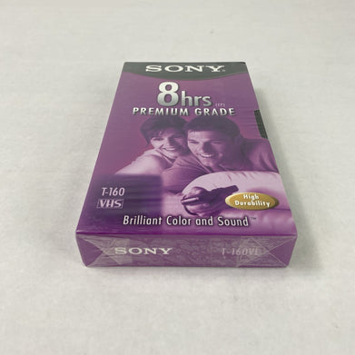 Sony T-160 8hrs Premium Grade VHS Video Cassette Brand New (Lot of 10)
