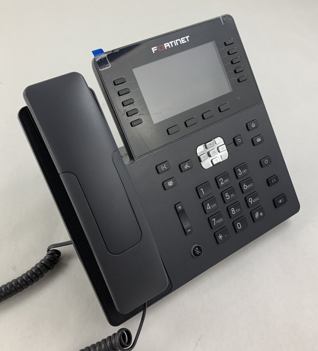 Fortinet FortiFone 480 FON-480 High end IP Phone W/ Handset and Stand Reset