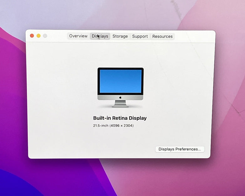 Apple A1418 iMac Retina 4k 21.5" 2015 3.1GHz i5 16GB RAM 1TB Fusion - Cracked