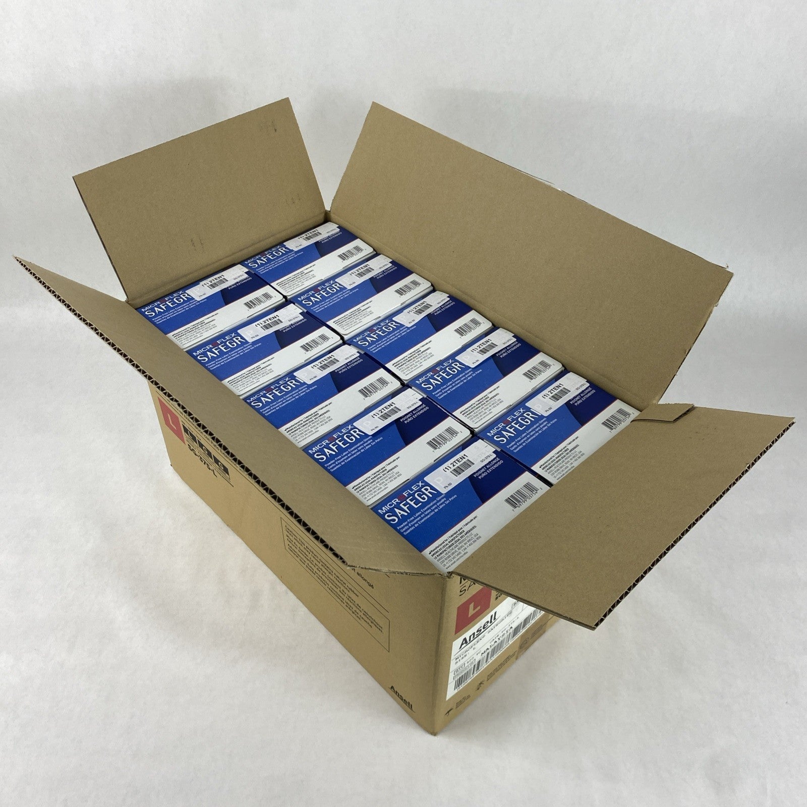 Ansell Microflex SG-375-L Exam Gloves Size L Blue - 500 Count3