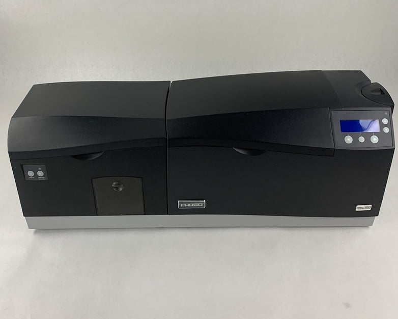 Fargo DTC550 ID Badge Card Printer - Partially Tested