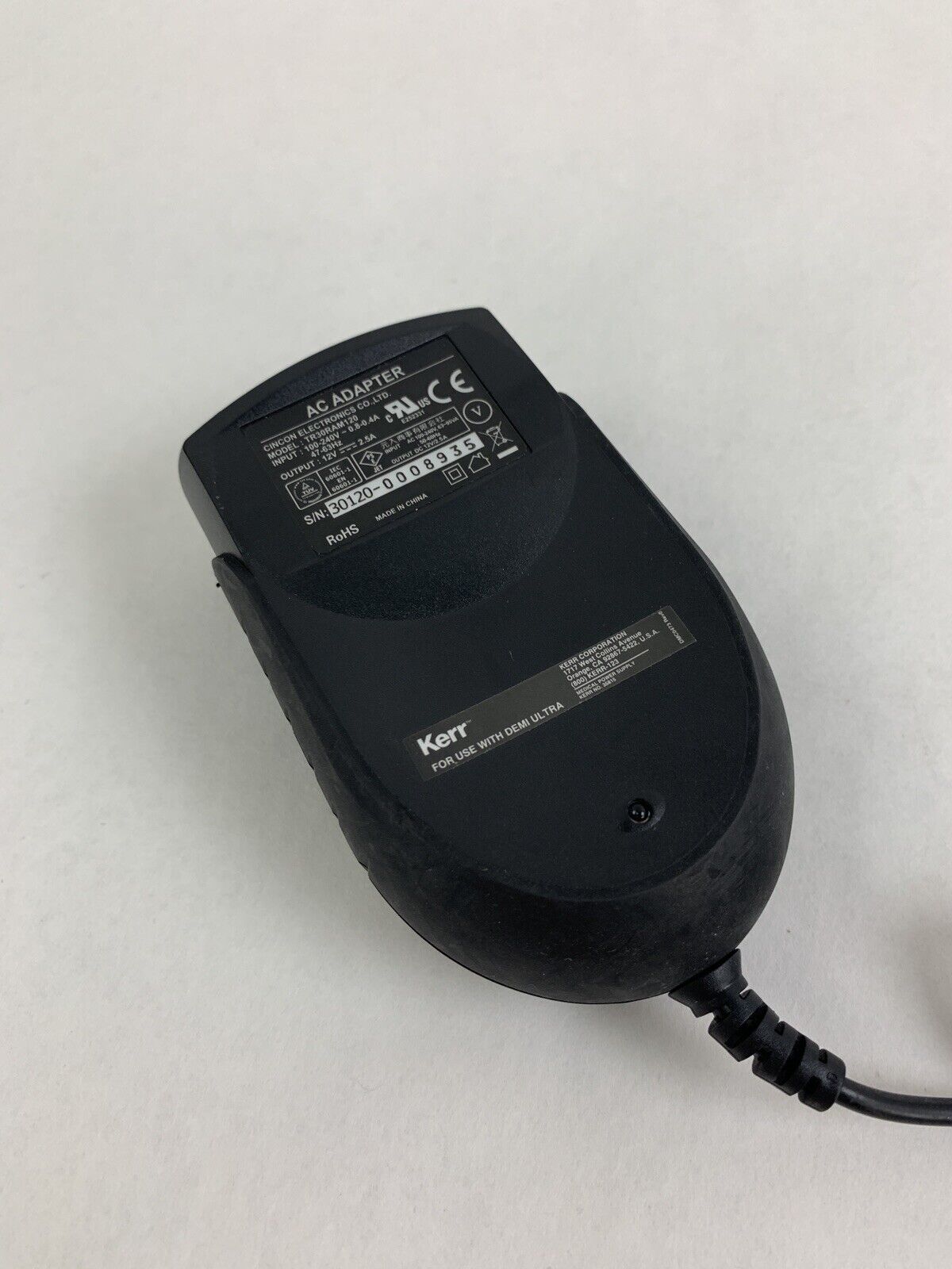 Cincon TR30RAM120 Black 100-240V 47-63Hz 12V 2.5A Missing Adapter