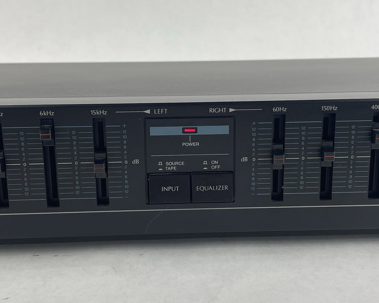 Sansui SE-300 Analog Stereo Graphic Equalizer Black